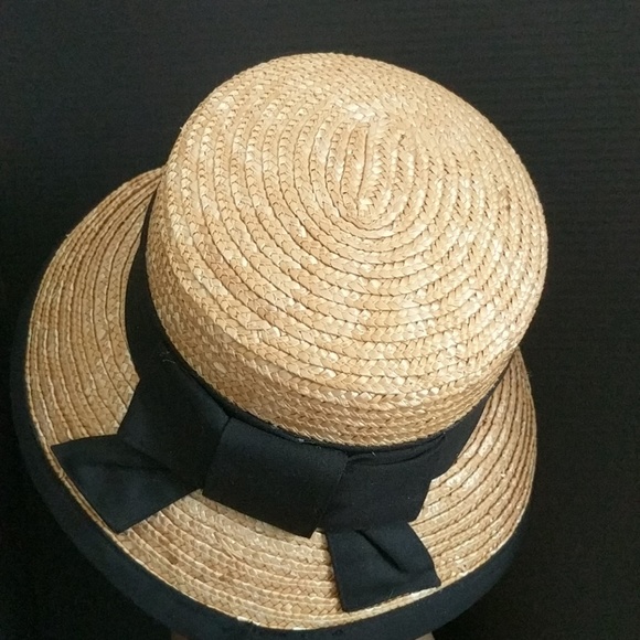 Vintage Wicker Hat Summer Raffia Old Money Style - Picture 3 of 4